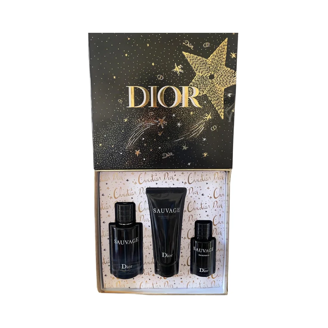 Dior 'Sauvage' - Kit Perfumes + Crema Corporal (3pz)