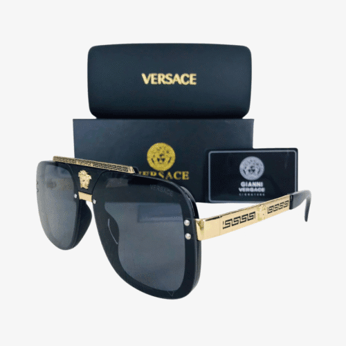 VERSACE Lentes de Sol - Negro Dorado