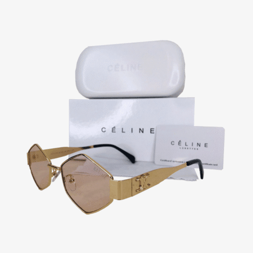 CÉLINE Lentes de Sol - Dorado