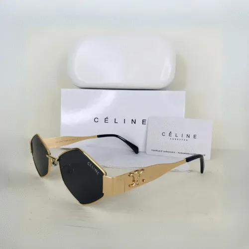 CÉLINE Lentes de Sol - Dorado Negro
