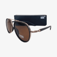 MONT BLANC Lentes de Sol - Negro Dorado