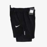 NIKE Short Deportivo 7625 con Licra – Negro