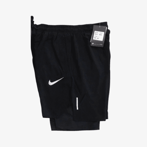 NIKE Short Deportivo 7625 con Licra – Negro