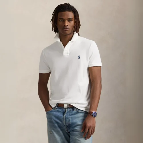 Ralph Lauren Playera Tipo Polo Iconic Mesh - Corte Custom Slim Original