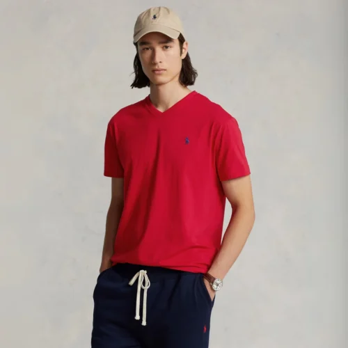 Ralph Lauren Playera Polo Cuello V – Corte Clásico Original