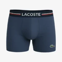 LACOSTE Pack de Boxers 3pz - Hombre Negro, Azul, Gris