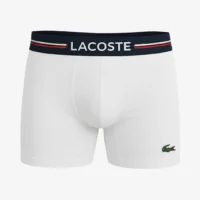 LACOSTE Pack de Boxers 3pz - Hombre Negro, Gris, Blanco