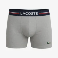 LACOSTE Pack de Boxers 3pz - Hombre Negro, Gris, Blanco