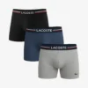 LACOSTE Pack de Boxers 3pz - Hombre Negro, Azul, Gris