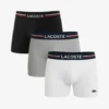 LACOSTE Pack de Boxers 3pz - Hombre Negro, Gris, Blanco