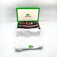LACOSTE Pack de Boxers 3pz - Hombre Negro, Gris, Blanco
