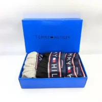 Tommy Hilfiger Pack de Boxers 3pz - Hombre Blanco, Gris, Negro