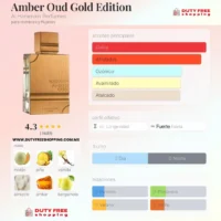 AlHaramanin_AmberOud_GoldEdition-NOTAS Al Haramain Amber Oud Gold Edition - 120ml EDP Perfume Árabe UNISEX