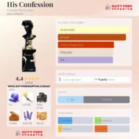Lattafa_HisConfession-NOTAS Lattafa His Confession - 100ml EDP Perfume Árabe