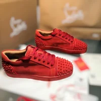 Cristian Louboutin Red Spikes - Tenis Choclo Suela Roja