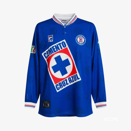 Cruz Azul 1997 - Jersey Fut Retro Manga Larga