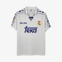 Real Madrid 1997 Hugo Sanchez #9 - Jersey Fut Retro Manga Corta
