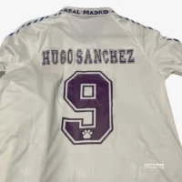 Real Madrid 1997 Hugo Sanchez #9 - Jersey Fut Retro Manga Corta