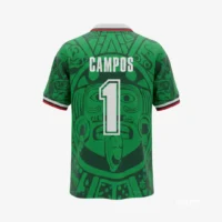 México Mundial 1998 Campos #1 - Jersey Fut Retro Manga Corta