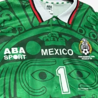 México Mundial 1998 Campos #1 - Jersey Fut Retro Manga Corta