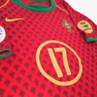 Portugal 2004 Ronaldo #17 - Jersey Fut Retro Manga Corta
