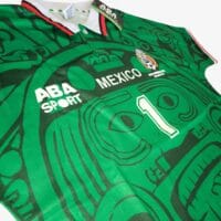 México Mundial 1998 Campos #1 - Jersey Fut Retro Manga Corta