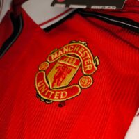 Manchester United 1998 Beckham #7 - Jersey Fut Retro Manga Larga