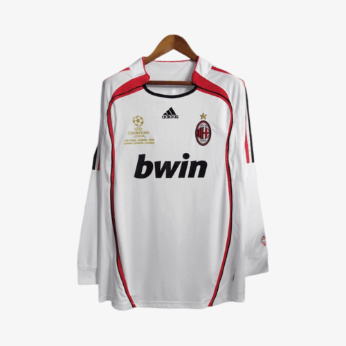 JerseyRetro_FC07-1 AC Milan 2007 - Jersey Fut Retro Final Champions Manga Larga