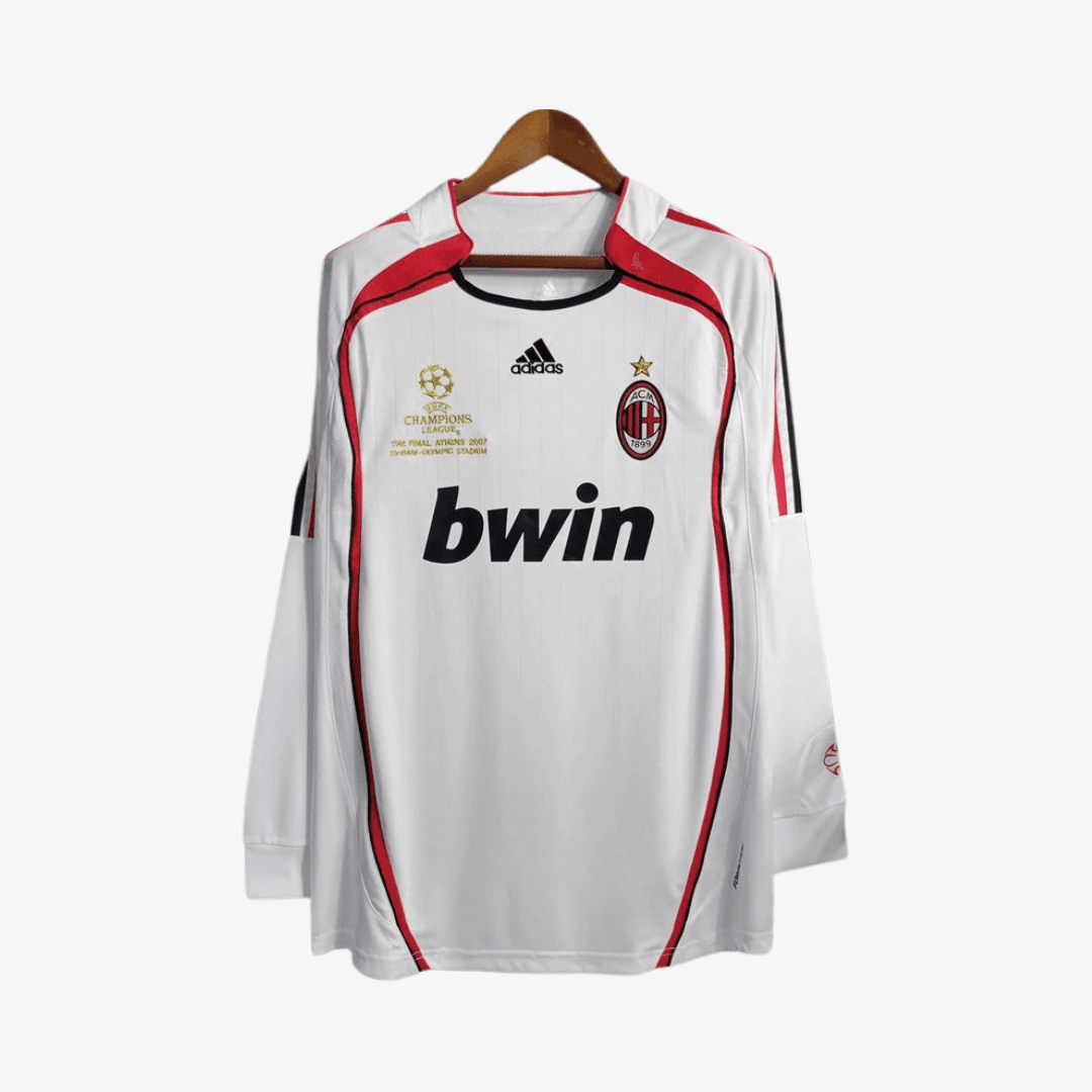 AC Milan 2007 - Jersey Fut Retro Final Champions Manga Larga