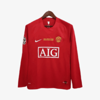 Manchester United 2009 Ronaldo #7 - Jersey Fut Retro Final Champions Manga Larga