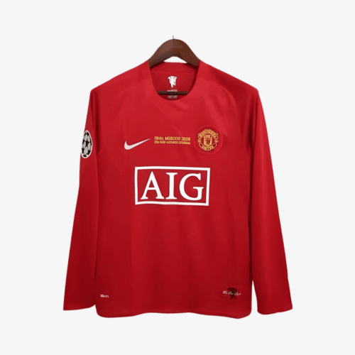 Manchester United 2009 Ronaldo #7 - Jersey Fut Retro Final Champions Manga Larga