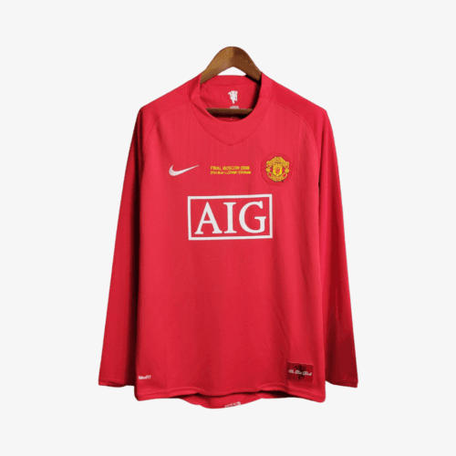Manchester United 2009 Ronaldo #7 - Jersey Fut Retro Final Champions Manga Larga