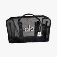 ALO Yoga Bolsa - Malla Lona Negra Deporte y Ejercicio