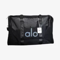 ALO Yoga Bolsa - Malla Lona Negra Deporte y Ejercicio