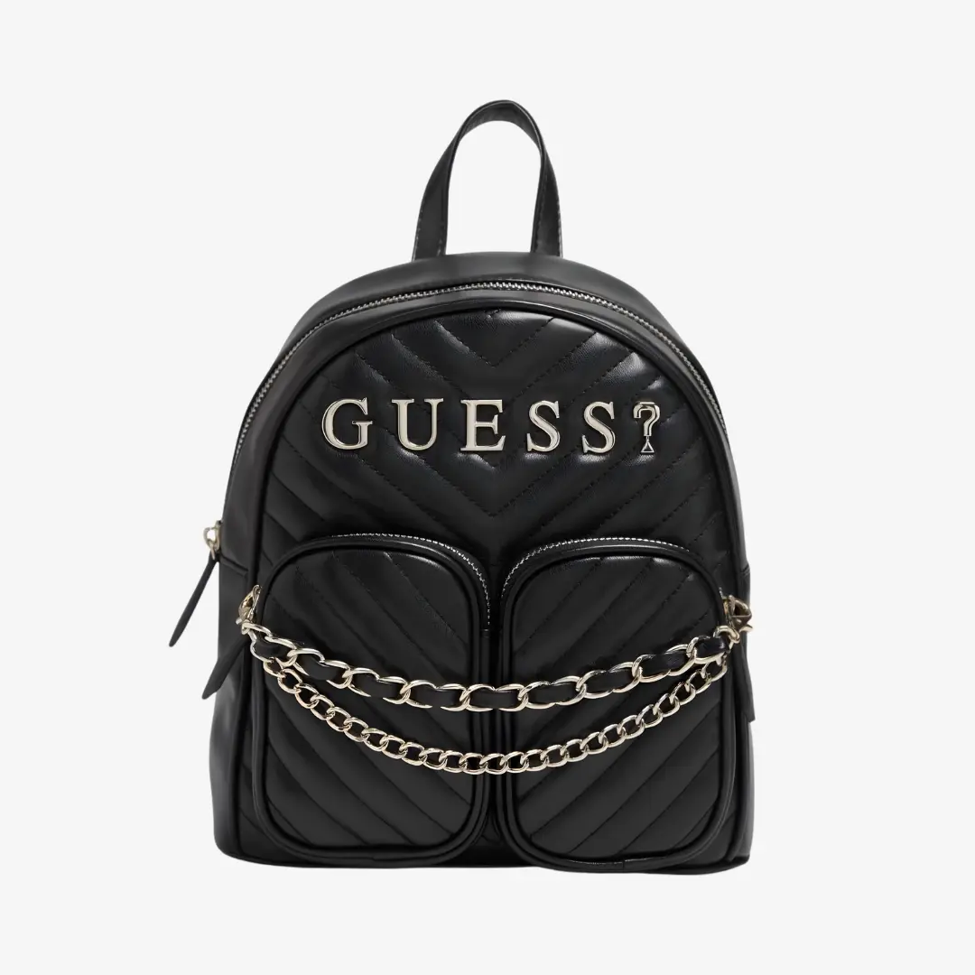 GUESS Mochila Cassie Quilted - Negra Acolchada