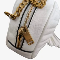 Yves Saint Laurent Bolsa Mini Crossbody - Blanca Acolchada