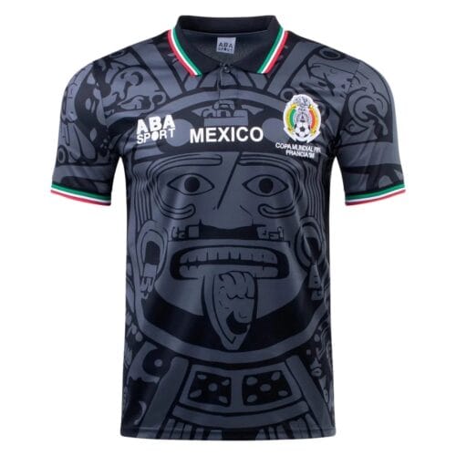 Jersey retro México 1998 ABA Sport – Piedra del Sol (Negra)