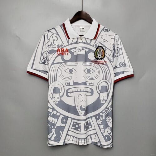 Jersey retro México 1998 ABA Sport – Visitante Blanco Francia 98