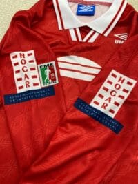 img_2577 Jersey Toros Neza 1995/96 Local Roja Umbro Mohamed manga larga